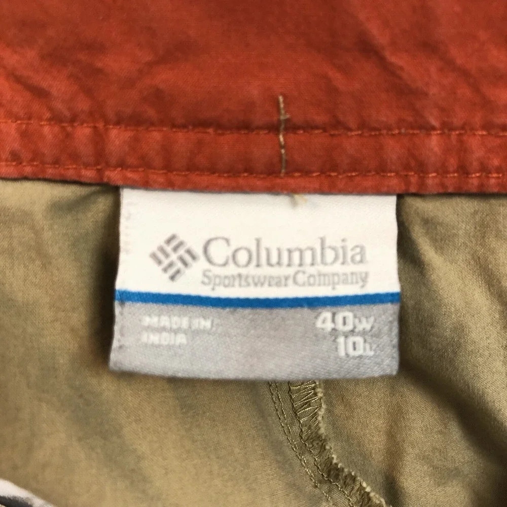 Columbia Khaki Shorts Men's Size 40W Golf Casual Mid Rise